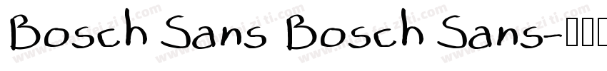 Bosch Sans Bosch Sans字体转换